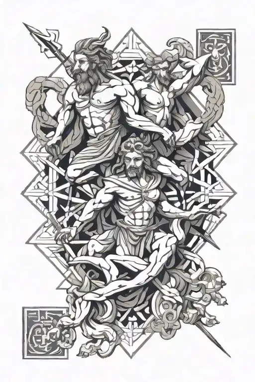 Greece Gods Battling