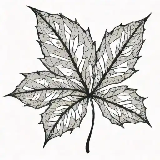 A Maple Leaf Inside Of The Outline If Belgium's Frontier