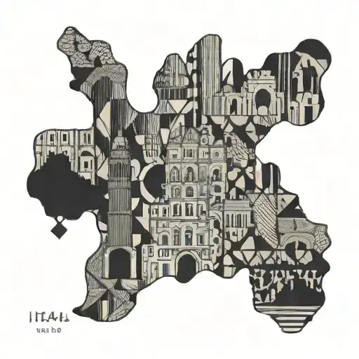 Country Outline Italy