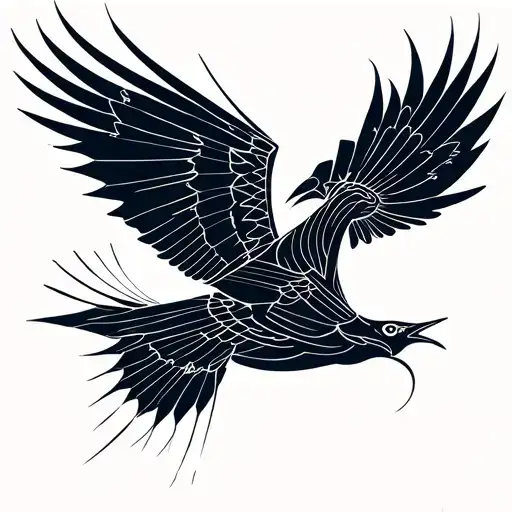 Fenix Bird Flying Away