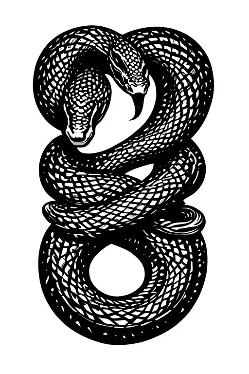 Serpent Coiled Snake