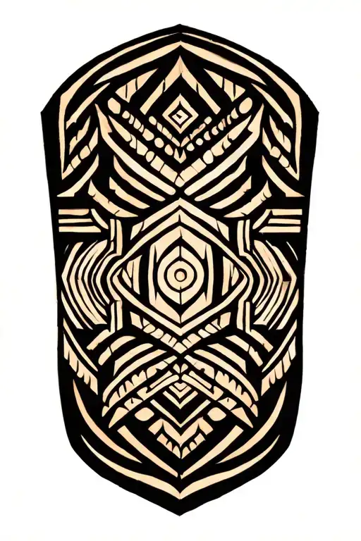 Polynesian And African Tribal Forearm