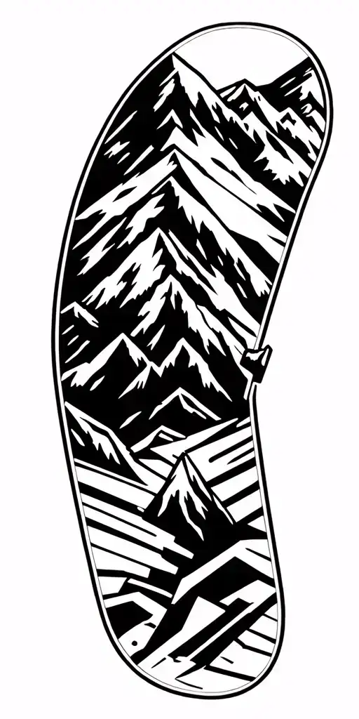 Mountain En Snowboard