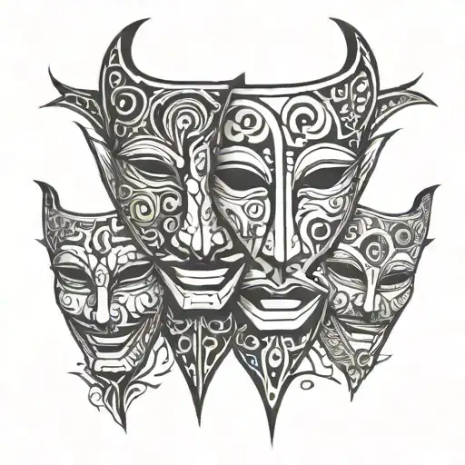 Theatre Masks One With A Smile