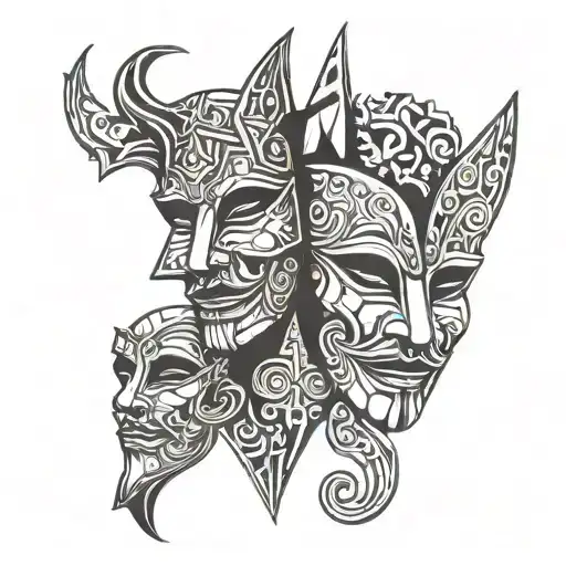 Theatre Masks Tragedy And Comedy