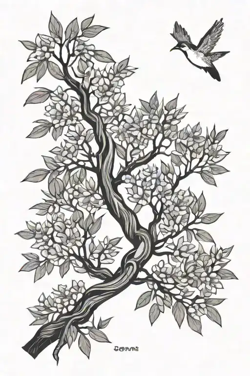 White Willow Branch With Names Dates And Gps Locations Incorporated In The Trees Details
