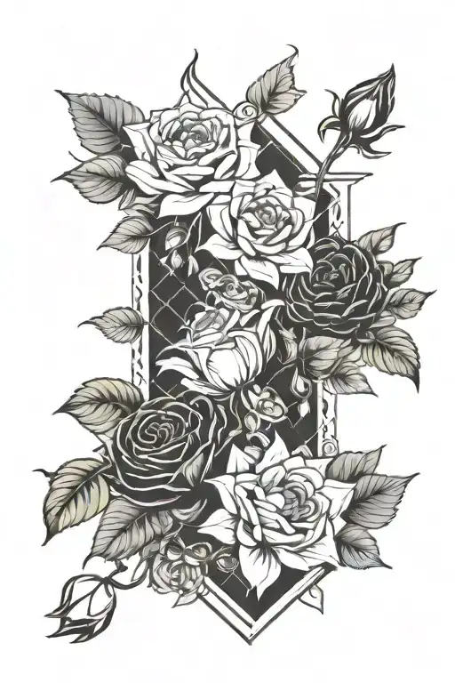 Roses Chrysanthemums And Lilies
