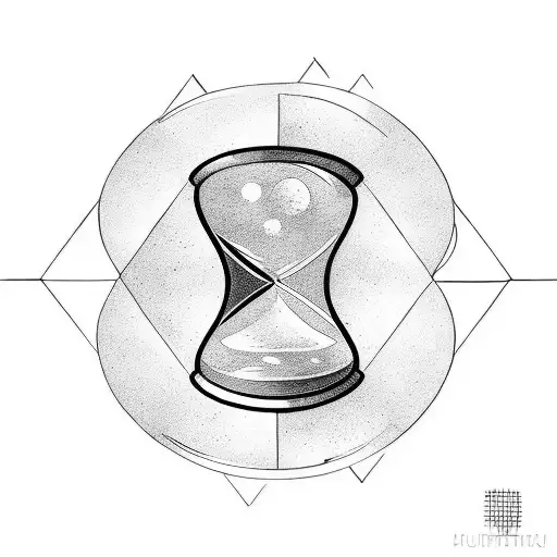 A Minimalist Hourglass Design With A Tiny Hidden Art Palette