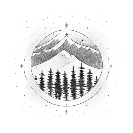 Father Is Holding His 2 And 5 Years Boys And Walkint To The Norwegians Mountain Side