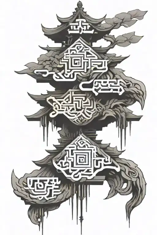 Realistic Chinese Style Spine