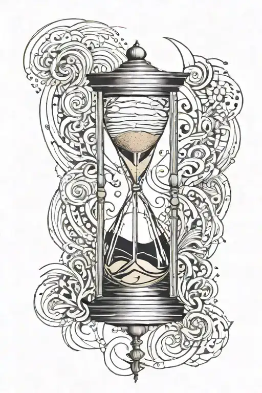 Hour Glass With Sand