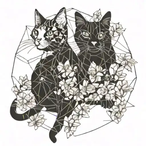 Cats With Flowers