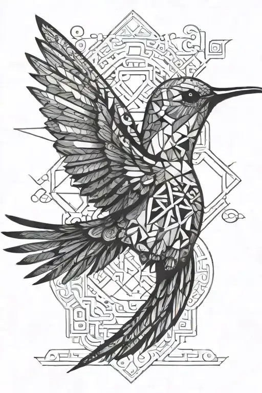 Aztec Hummingbird Hovering