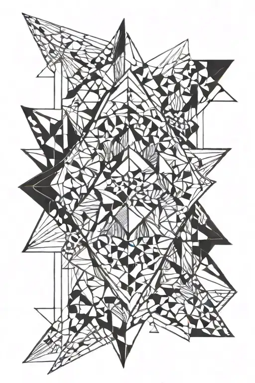 Geometric Patter Black