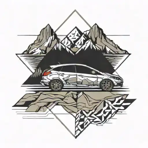 Mountains And Ford Focus 3