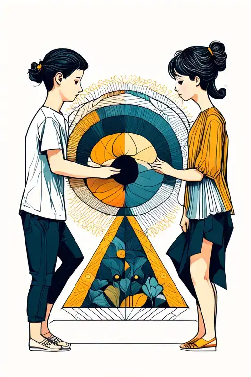 Boy And Girl In Playing