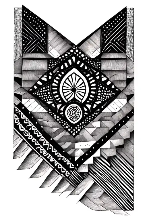 Geo Patterns In Dotwork