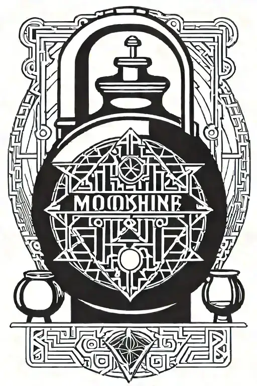 Image Of A Moonshine Still With The Inscription Moonshine Karpov