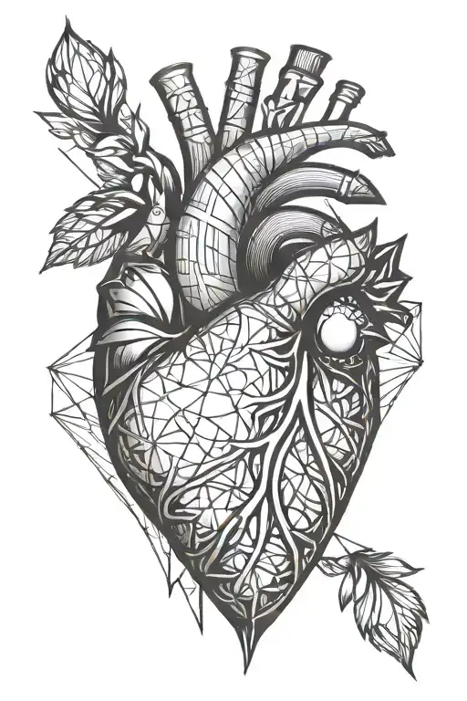 Heart Minimalistic Tattoo Design