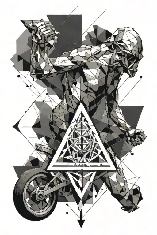 Muscu Triathlon And Triangle Shape Inside