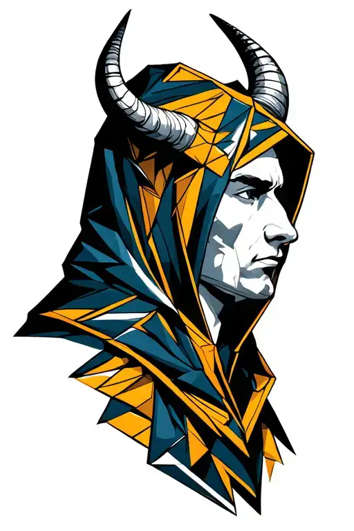 Rico With Horns And Hood