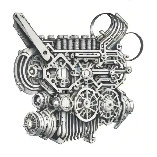 V8 Engine Cylinder Head