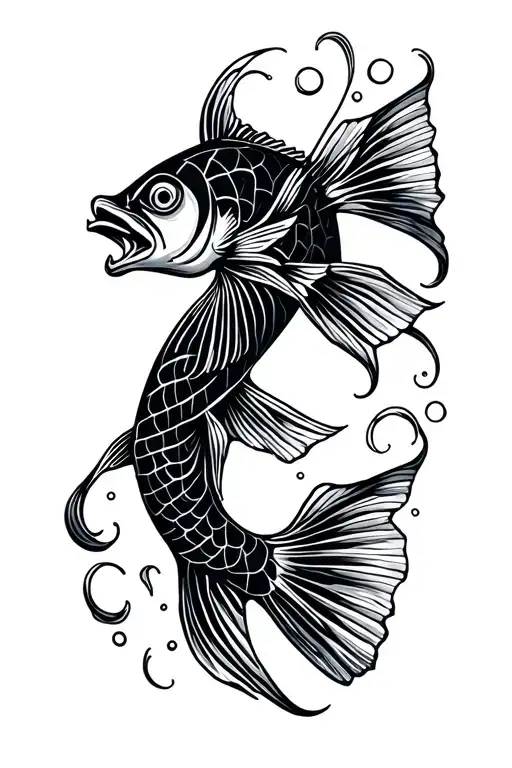 Fish Ando Water Flowing