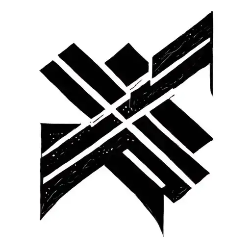 Simple Cross Or Line