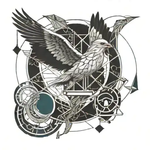 Libra And Free Bird Flying