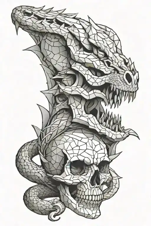 Dragon Castle Snake Skull