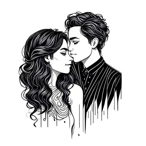 Creative And Unique Minimalist Couple Tattoo Inspire Song Tangled Upin You From Stand