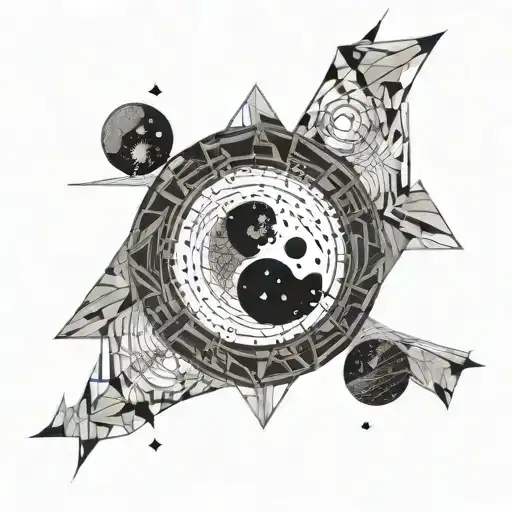 Glich Microrealismo Yin Yang Galaxy Space Black Hole