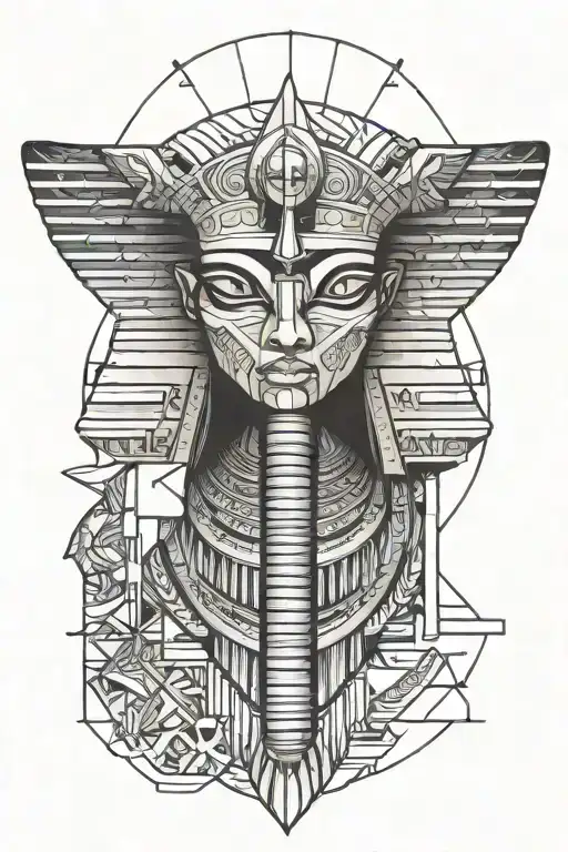 Egyptian Style On Male Forearm