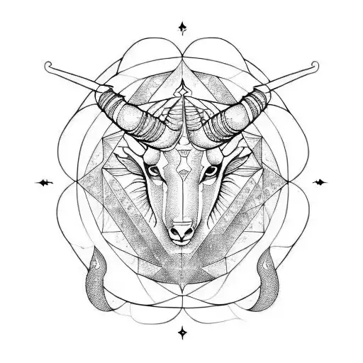 A Capricorn With Sacred Geometry