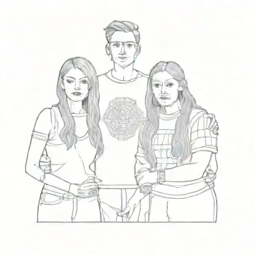 Three People Posing For A Picture