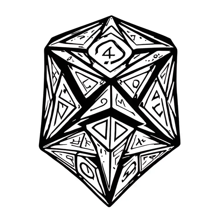 Dnd Dices With A Link To The Role Of Dungeon Master Tattoo