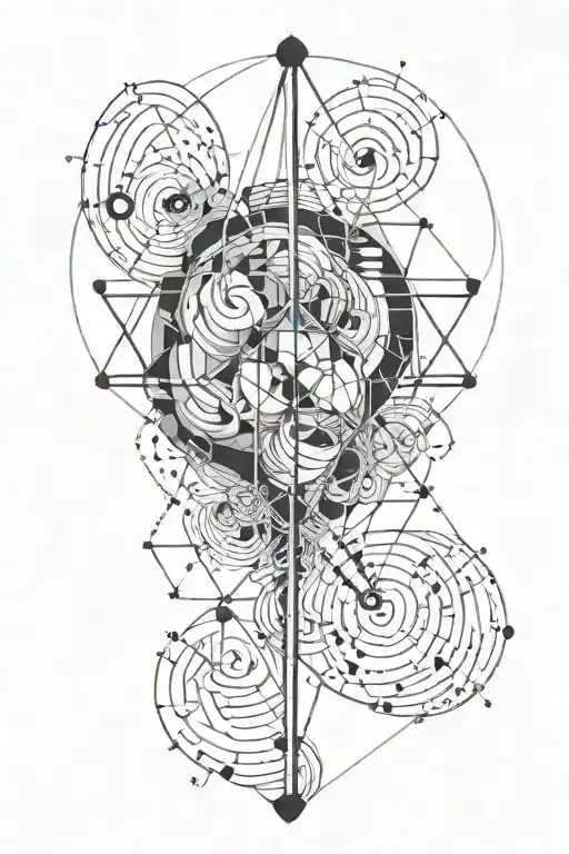 Fine Line Tattoo Sisyphus