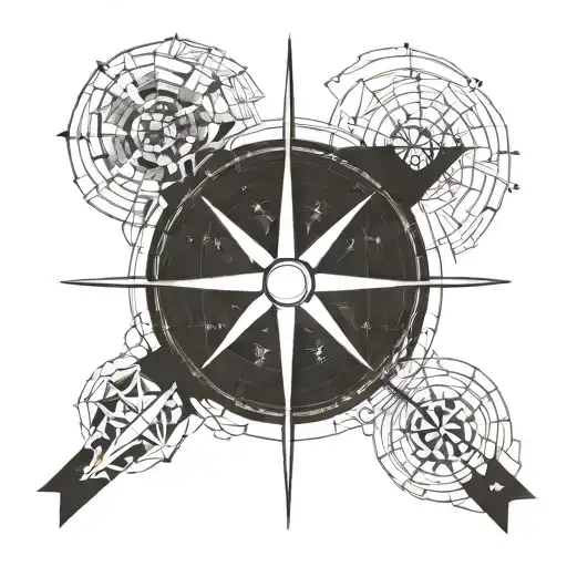 Compass With Northen Star