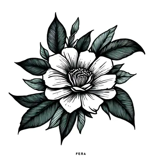 Flora Name In Caligraphy Or Logo -Shaped For The Minimalist Wrist