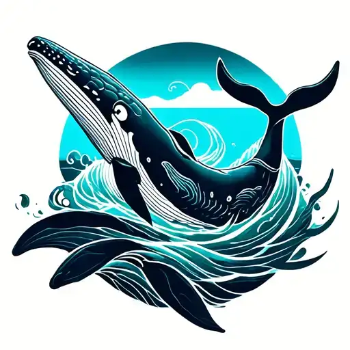 Wave Ocean Whales