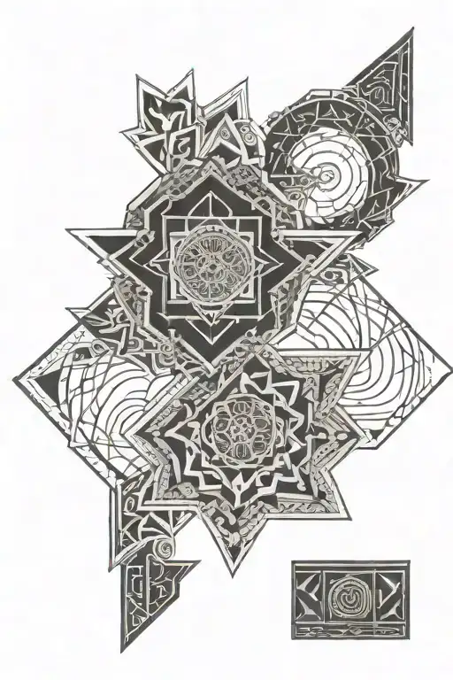 Arm Band Tattoo Featuring Sanskrit Words Written
