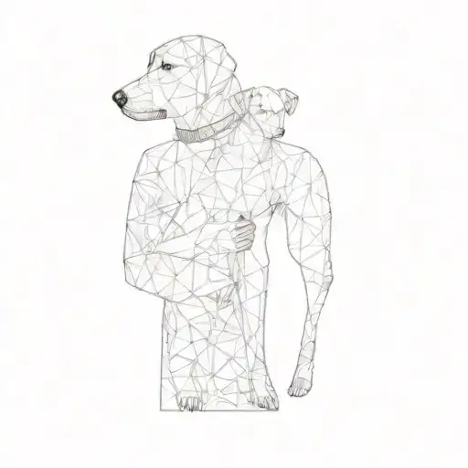 A Person Holding A Dog