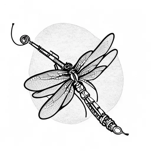 Dragonfly Playing Trumpet