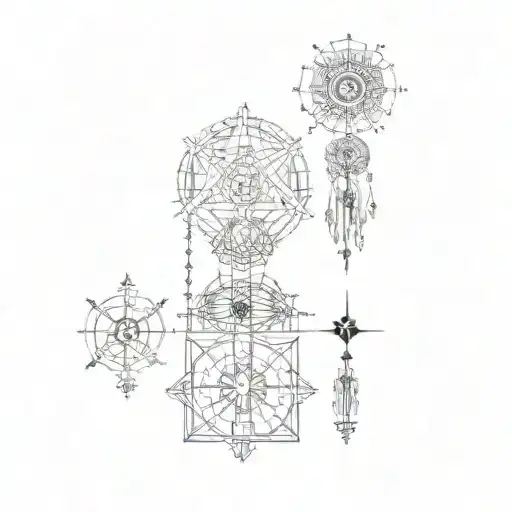 The Occult Themed Tattoo Featuring