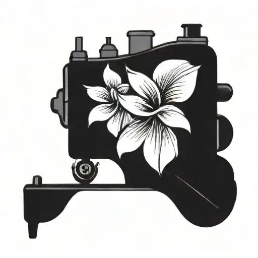 Sewing Machine Hawaii Plumeria
