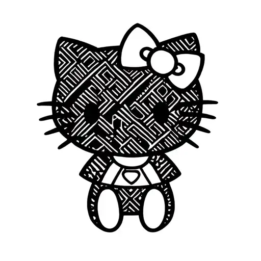 Hello Kitty Wednesday Adams Creation