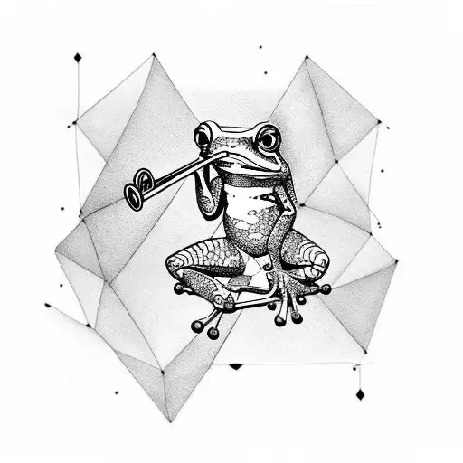 Frog Playing Trumpet