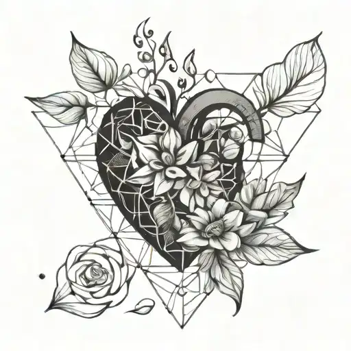 Heart And Flowers