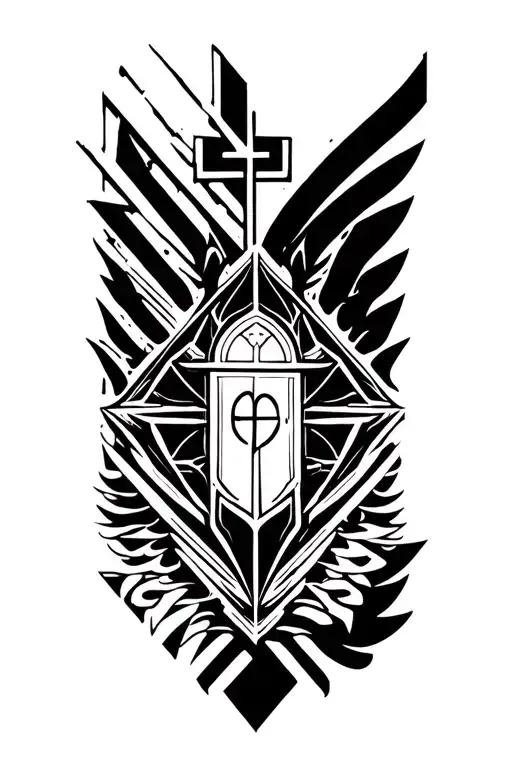 Catholic Inspired Tattoo Featuring