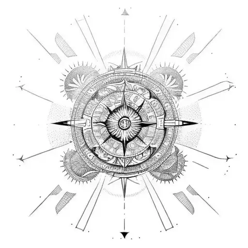 Constellation Sun Moon Polynesian Travel Adventure Compass